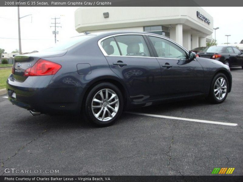 Platinum Graphite Gray / Graphite 2008 Infiniti G 35 Sedan
