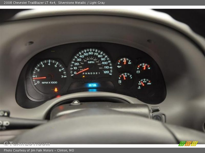 Silverstone Metallic / Light Gray 2008 Chevrolet TrailBlazer LT 4x4