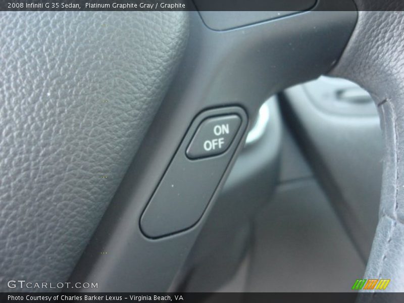 Platinum Graphite Gray / Graphite 2008 Infiniti G 35 Sedan