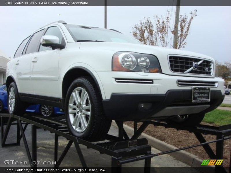 Ice White / Sandstone 2008 Volvo XC90 V8 AWD