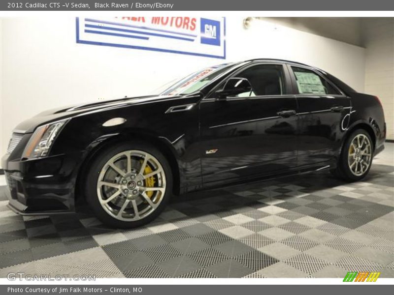 Black Raven / Ebony/Ebony 2012 Cadillac CTS -V Sedan