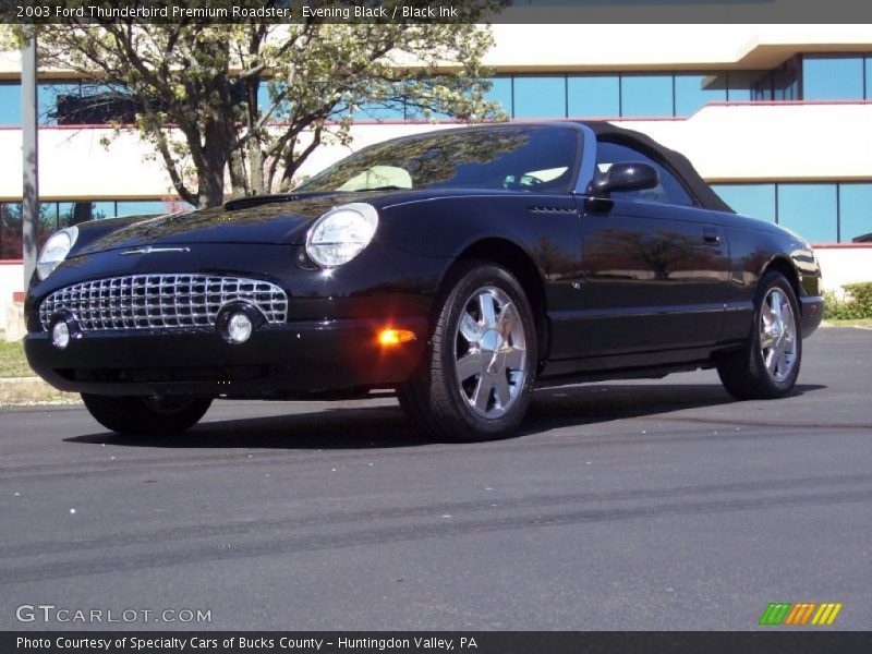 Evening Black / Black Ink 2003 Ford Thunderbird Premium Roadster