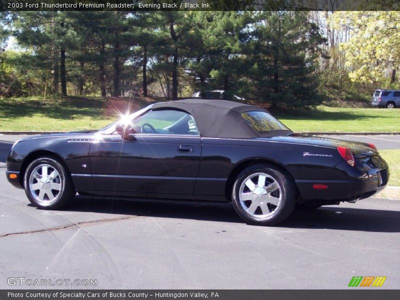 Evening Black / Black Ink 2003 Ford Thunderbird Premium Roadster