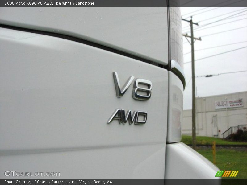Ice White / Sandstone 2008 Volvo XC90 V8 AWD