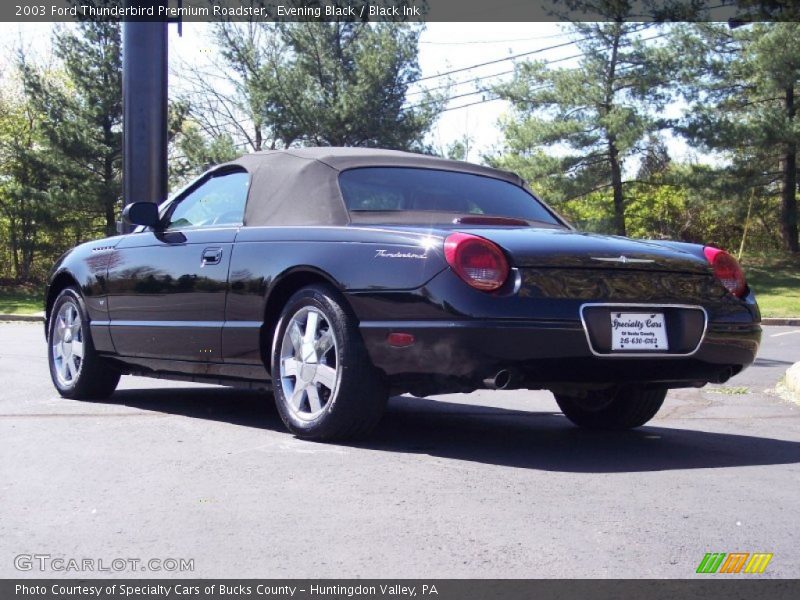 Evening Black / Black Ink 2003 Ford Thunderbird Premium Roadster