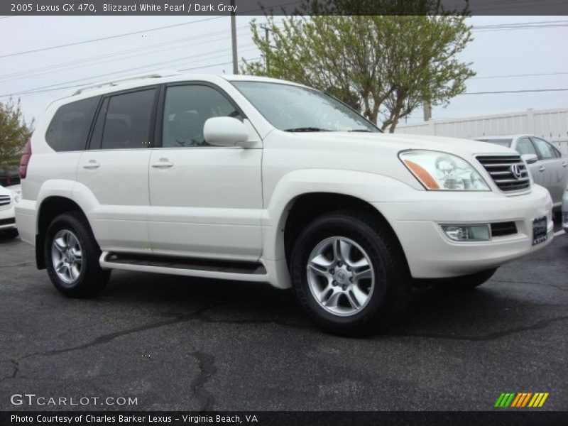 Blizzard White Pearl / Dark Gray 2005 Lexus GX 470