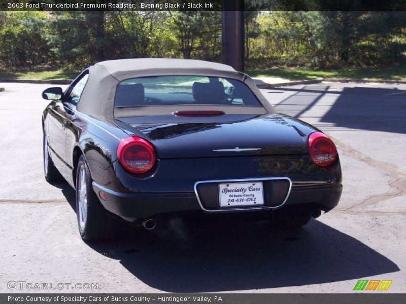 Evening Black / Black Ink 2003 Ford Thunderbird Premium Roadster