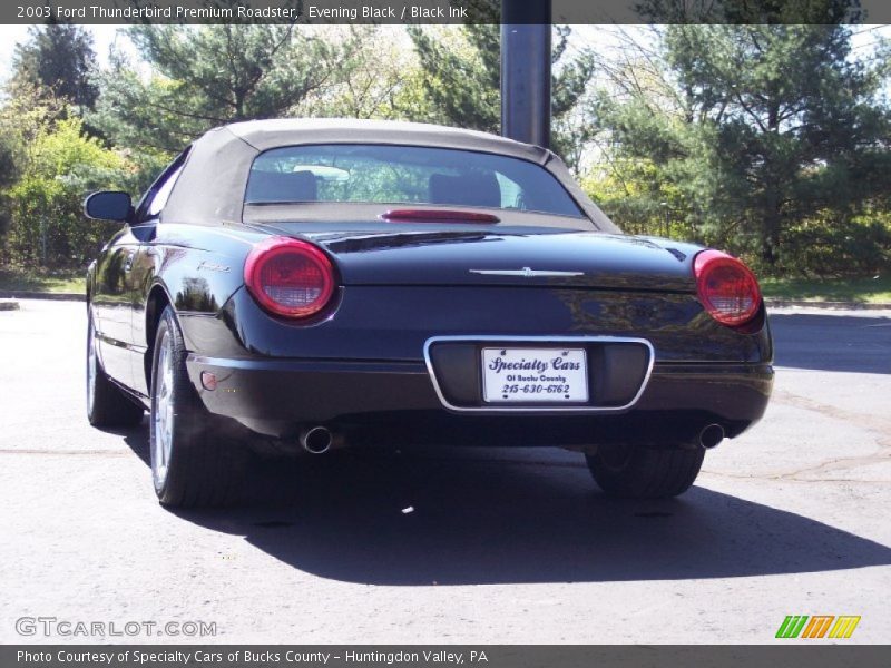 Evening Black / Black Ink 2003 Ford Thunderbird Premium Roadster