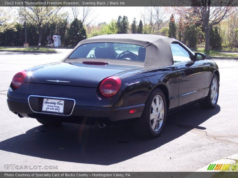 Evening Black / Black Ink 2003 Ford Thunderbird Premium Roadster