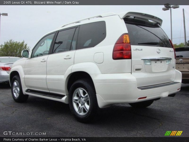 Blizzard White Pearl / Dark Gray 2005 Lexus GX 470