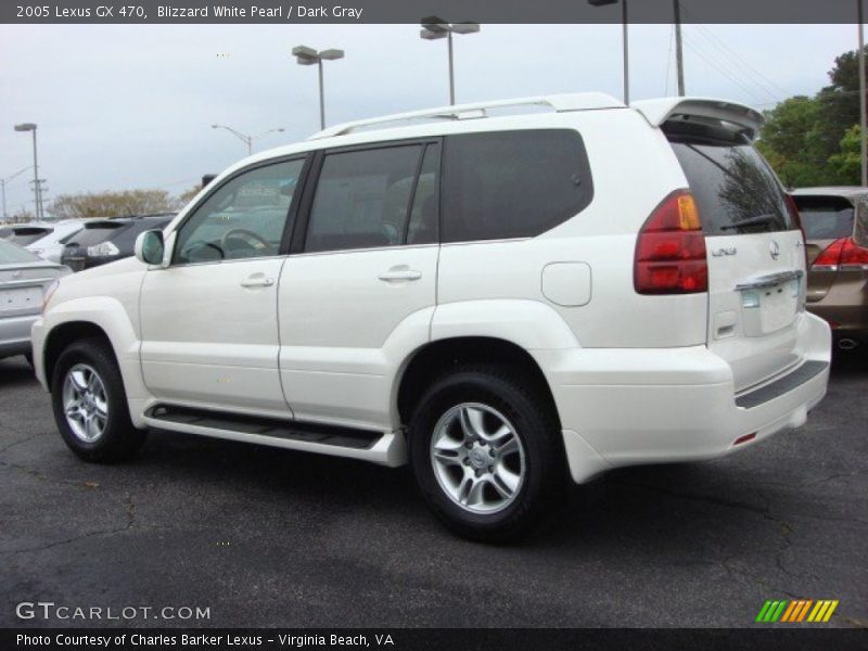 Blizzard White Pearl / Dark Gray 2005 Lexus GX 470