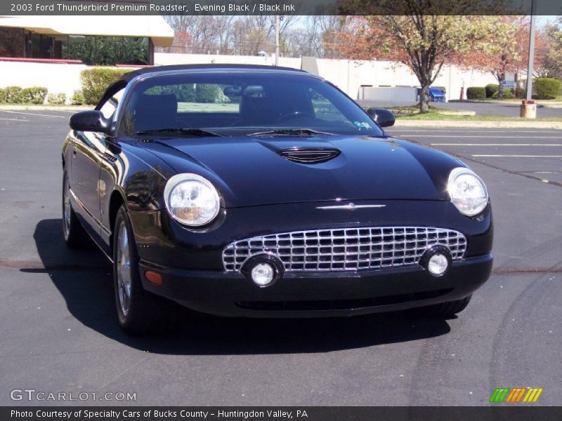 Evening Black / Black Ink 2003 Ford Thunderbird Premium Roadster