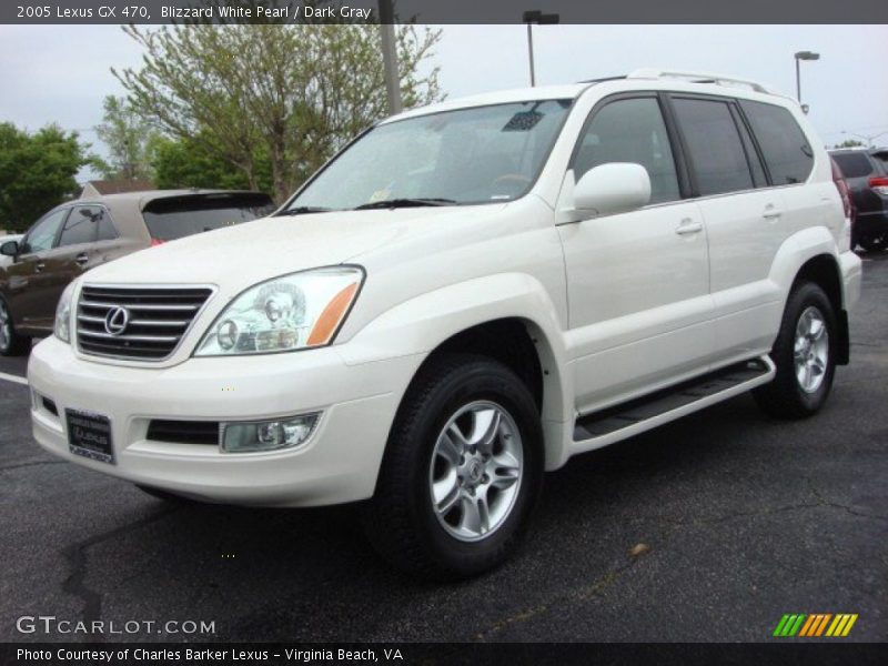 Blizzard White Pearl / Dark Gray 2005 Lexus GX 470