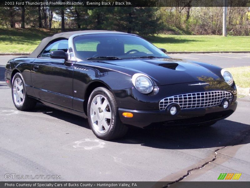 Evening Black / Black Ink 2003 Ford Thunderbird Premium Roadster