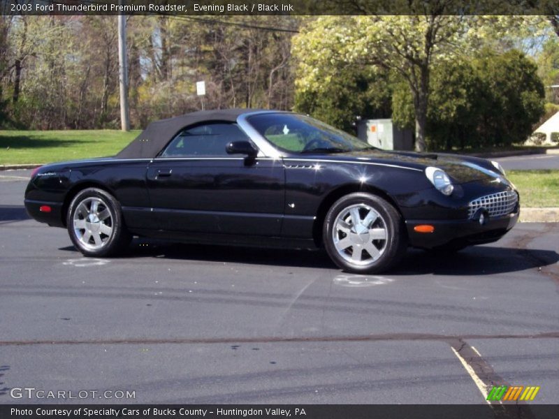 Evening Black / Black Ink 2003 Ford Thunderbird Premium Roadster