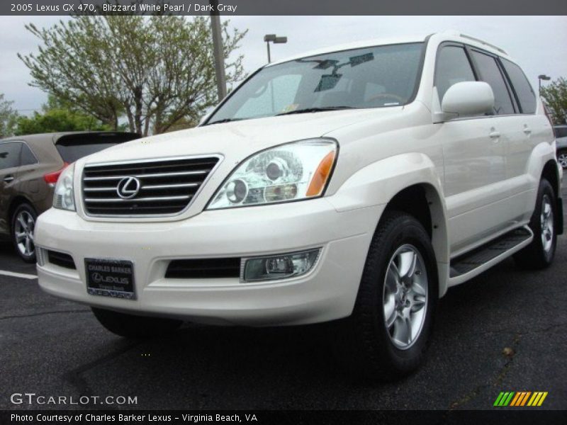 Blizzard White Pearl / Dark Gray 2005 Lexus GX 470