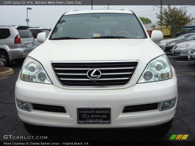 Blizzard White Pearl / Dark Gray 2005 Lexus GX 470