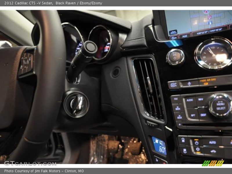 Black Raven / Ebony/Ebony 2012 Cadillac CTS -V Sedan