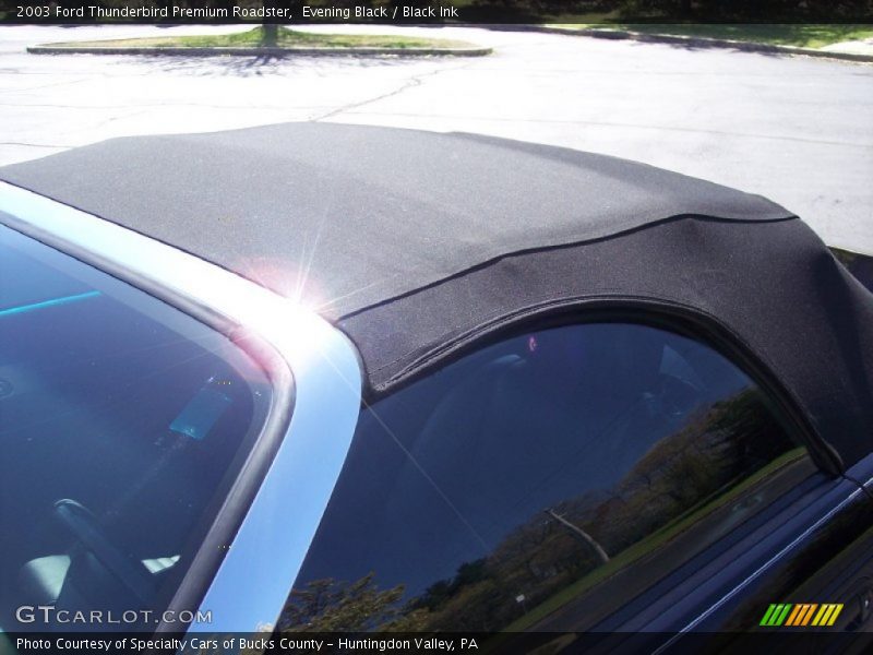 Evening Black / Black Ink 2003 Ford Thunderbird Premium Roadster
