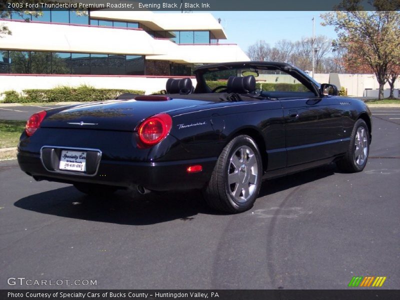 Evening Black / Black Ink 2003 Ford Thunderbird Premium Roadster