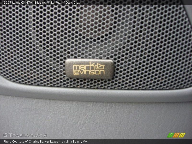 Blizzard White Pearl / Dark Gray 2005 Lexus GX 470
