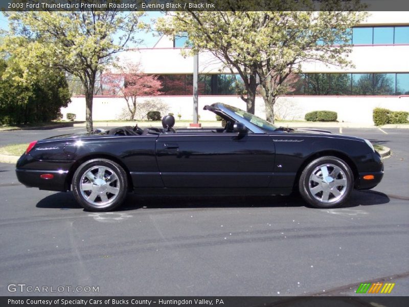 Evening Black / Black Ink 2003 Ford Thunderbird Premium Roadster