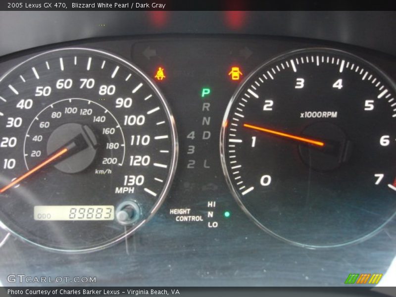 Blizzard White Pearl / Dark Gray 2005 Lexus GX 470