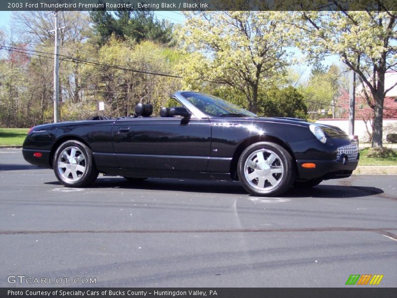 Evening Black / Black Ink 2003 Ford Thunderbird Premium Roadster