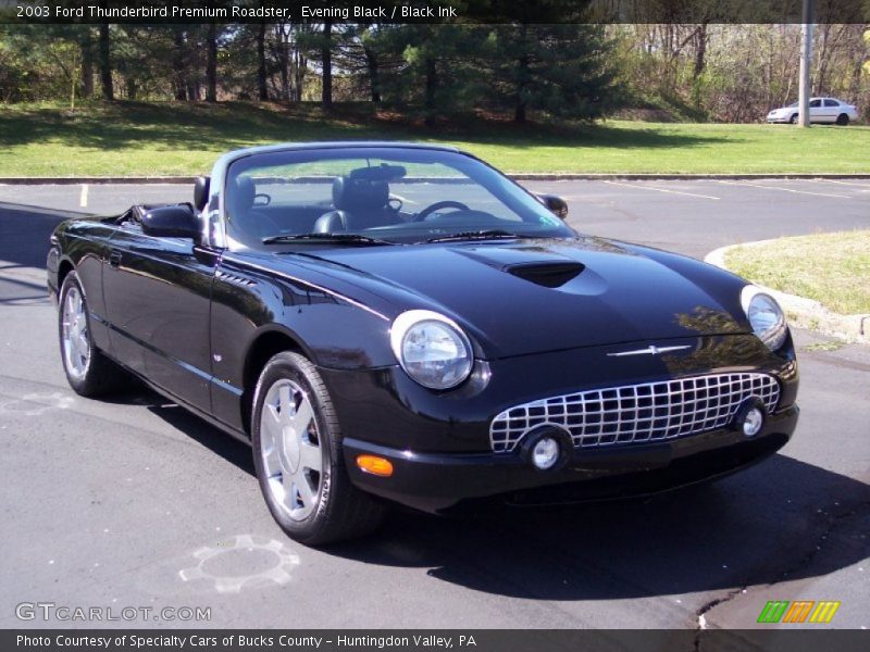 Evening Black / Black Ink 2003 Ford Thunderbird Premium Roadster