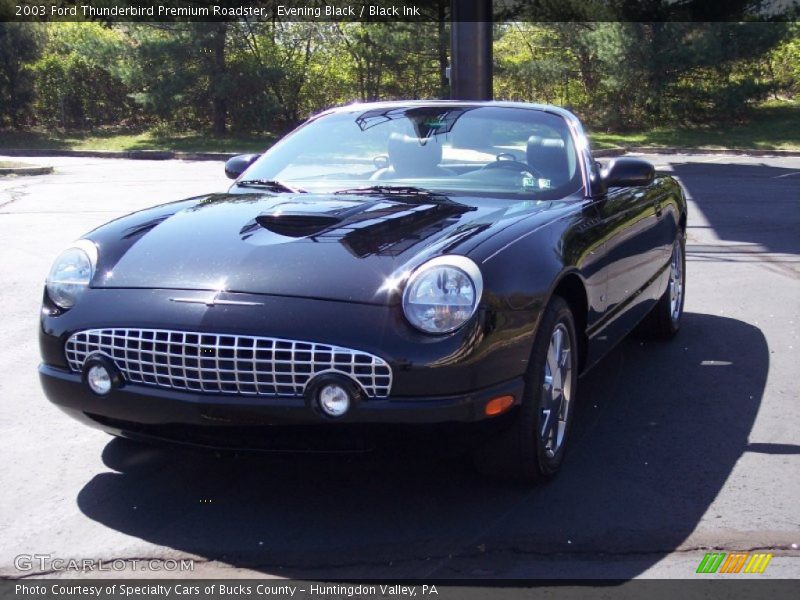 Evening Black / Black Ink 2003 Ford Thunderbird Premium Roadster