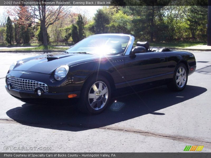 Evening Black / Black Ink 2003 Ford Thunderbird Premium Roadster