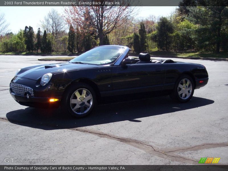 Evening Black / Black Ink 2003 Ford Thunderbird Premium Roadster