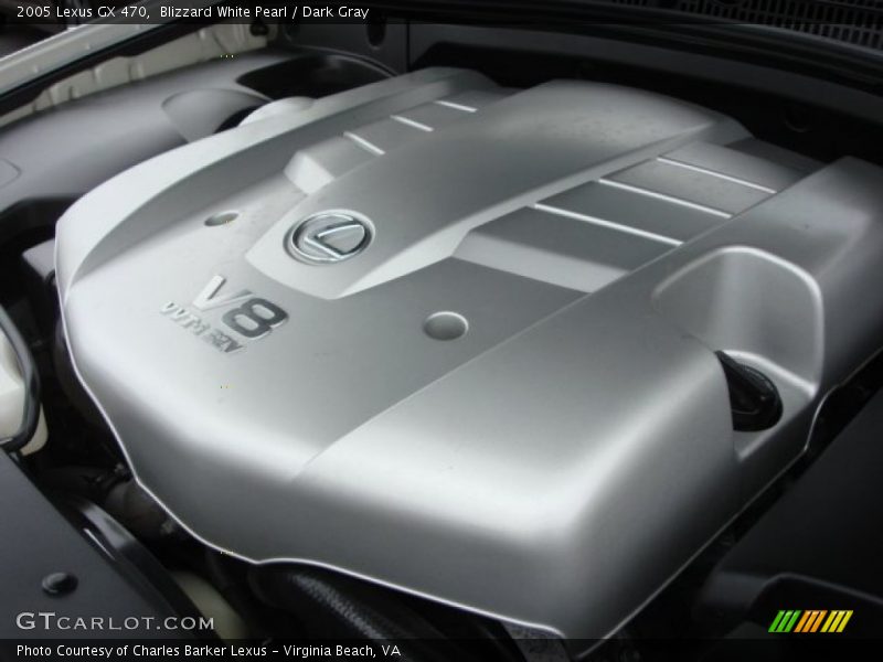 Blizzard White Pearl / Dark Gray 2005 Lexus GX 470