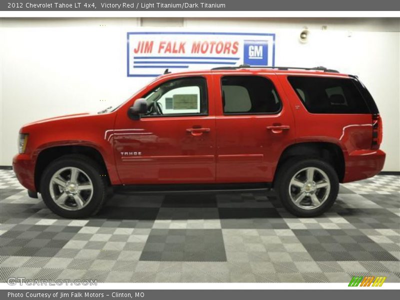 Victory Red / Light Titanium/Dark Titanium 2012 Chevrolet Tahoe LT 4x4