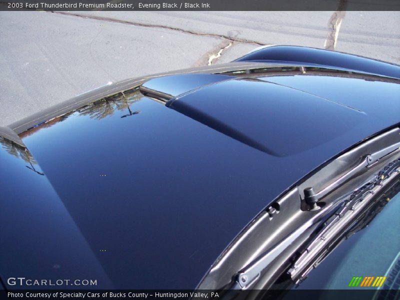 Evening Black / Black Ink 2003 Ford Thunderbird Premium Roadster