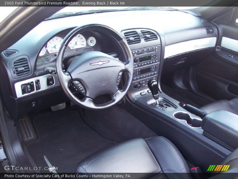 Evening Black / Black Ink 2003 Ford Thunderbird Premium Roadster