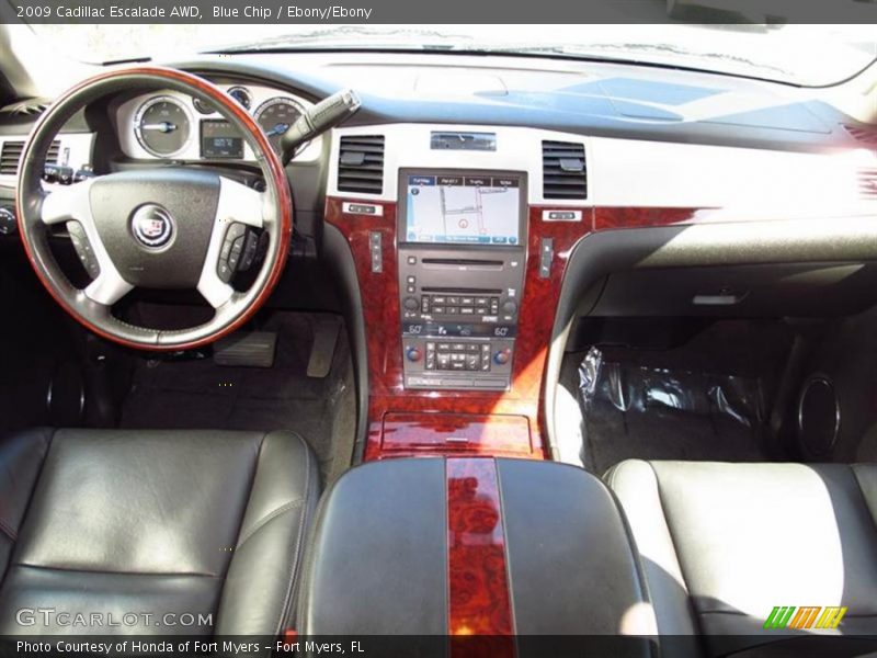 Blue Chip / Ebony/Ebony 2009 Cadillac Escalade AWD