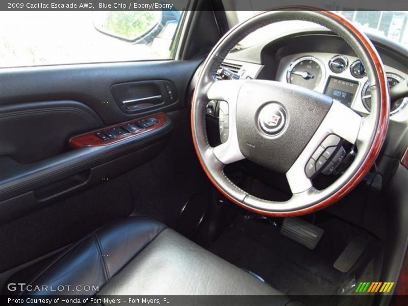 Blue Chip / Ebony/Ebony 2009 Cadillac Escalade AWD