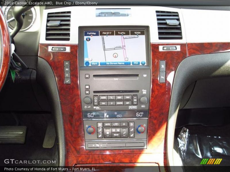 Blue Chip / Ebony/Ebony 2009 Cadillac Escalade AWD