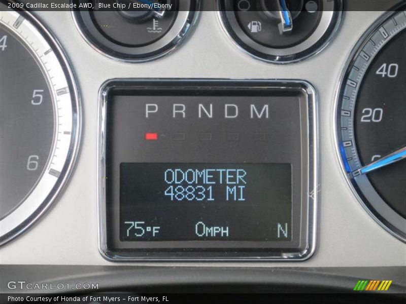 Blue Chip / Ebony/Ebony 2009 Cadillac Escalade AWD