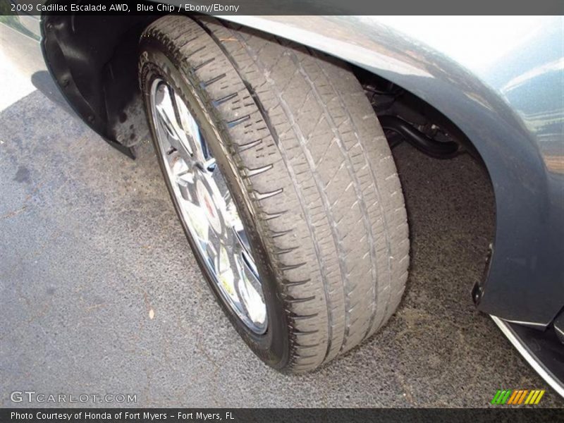 Blue Chip / Ebony/Ebony 2009 Cadillac Escalade AWD