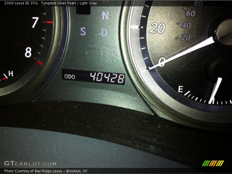 Tungsten Silver Pearl / Light Gray 2009 Lexus ES 350