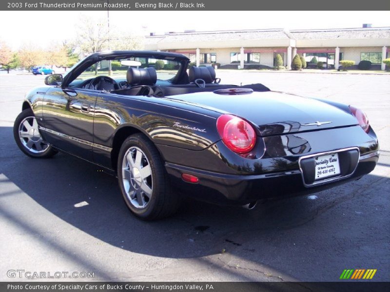 Evening Black / Black Ink 2003 Ford Thunderbird Premium Roadster