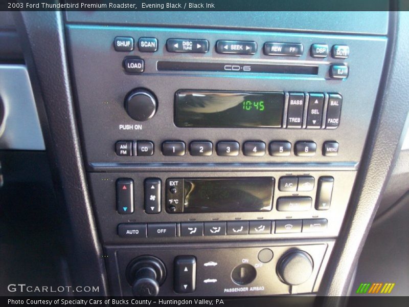Evening Black / Black Ink 2003 Ford Thunderbird Premium Roadster
