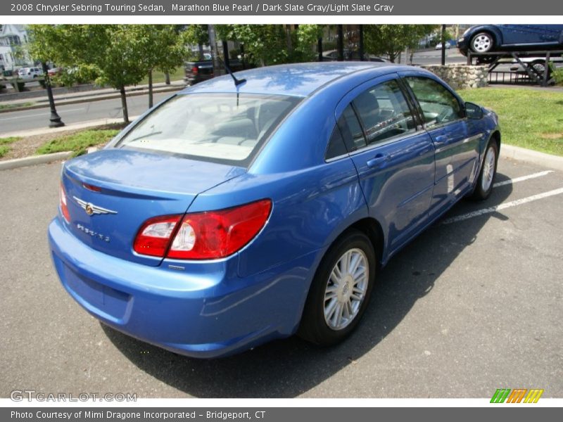 Marathon Blue Pearl / Dark Slate Gray/Light Slate Gray 2008 Chrysler Sebring Touring Sedan