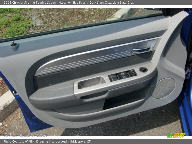 Marathon Blue Pearl / Dark Slate Gray/Light Slate Gray 2008 Chrysler Sebring Touring Sedan