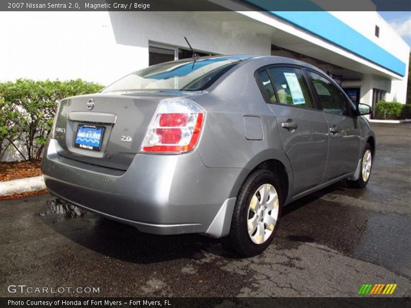 Magnetic Gray / Beige 2007 Nissan Sentra 2.0