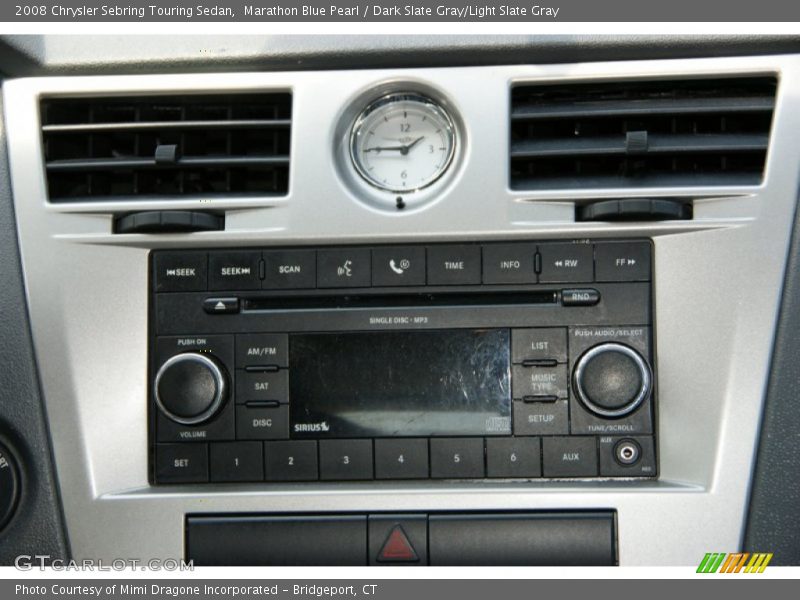 Marathon Blue Pearl / Dark Slate Gray/Light Slate Gray 2008 Chrysler Sebring Touring Sedan