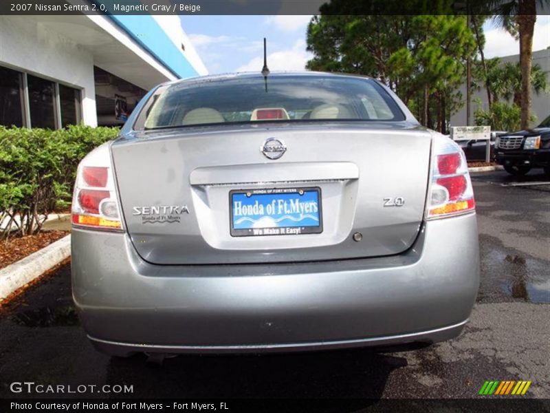 Magnetic Gray / Beige 2007 Nissan Sentra 2.0