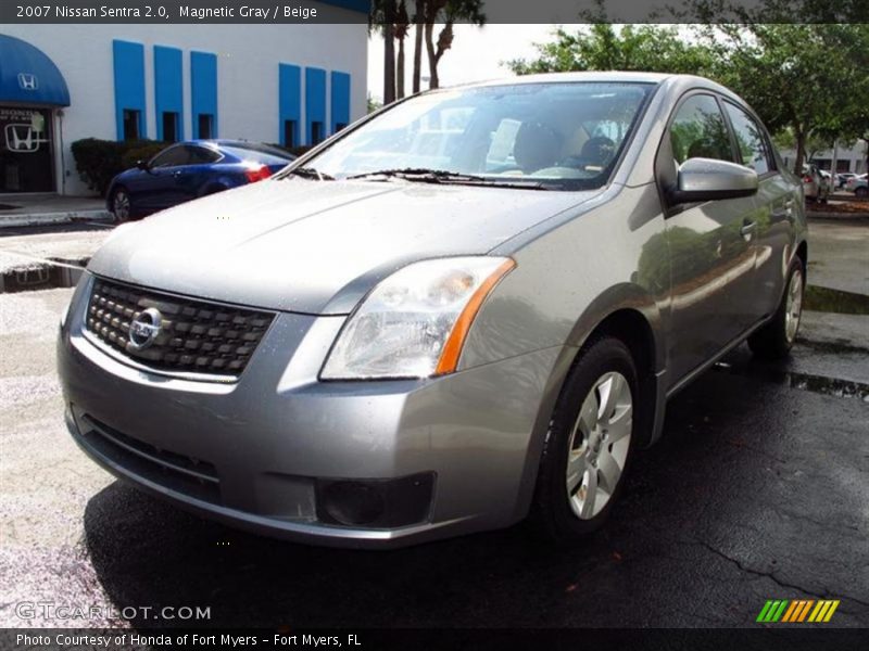 Magnetic Gray / Beige 2007 Nissan Sentra 2.0